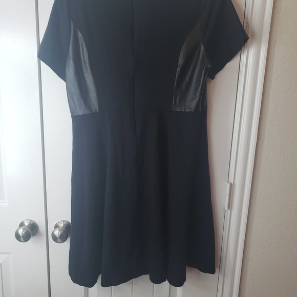 🦩Lane Bryant Knit and Leather Look Dress - Picture 3 of 5